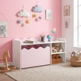thumbnail image 3 of Costway Kids Bookshelf & Toy Storage Organizer,Wooden Toddler Book Rack with Movable Drawer Pink + White, 3 of 9