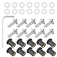 thumbnail image 3 of Motorcycle Windshield  Windscreen Washer Motorbike Windshield Fastener Fairing Screen Fastener 10pcs Motorcycle Windshield  Nut Washers Universal Motorbike Fairing Mounting Kit, 3 of 8