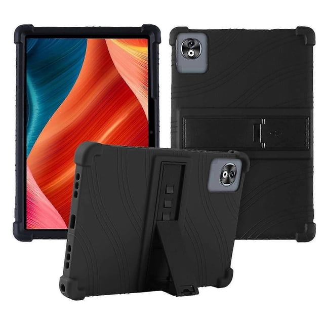 Case For Doogee T40 Pro Tablet 12 Inch,soft Silicone Protector Cover,kids Friendly,adjustable Stand Tablet Cover,4 Corners Thicken,black
