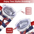thumbnail image 5 of 40oz Funny Red Lobster Stainless Steel Flip Straw Tumbler Spill Proof Travel Cup Double Wall Vacuum Insulated Coffee Mug with Top Handle, 5 of 6