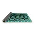 thumbnail image 2 of Ahgly Company Indoor Rectangle Abstract Turquoise Blue Modern Area Rugs, 4' x 6', 2 of 4