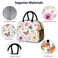thumbnail image 4 of Obrewu Pioneer Flower and Butterfly Lunch Bag for Adult, Insulated, Leakproof, Oxford Cloth, 4 of 7