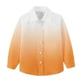 thumbnail image 7 of fatyb Toddler Boys Girls Button down Shirts Gradient Color Collar Shirts Kids Long Sleeve Uniform Shirts, 7 of 7