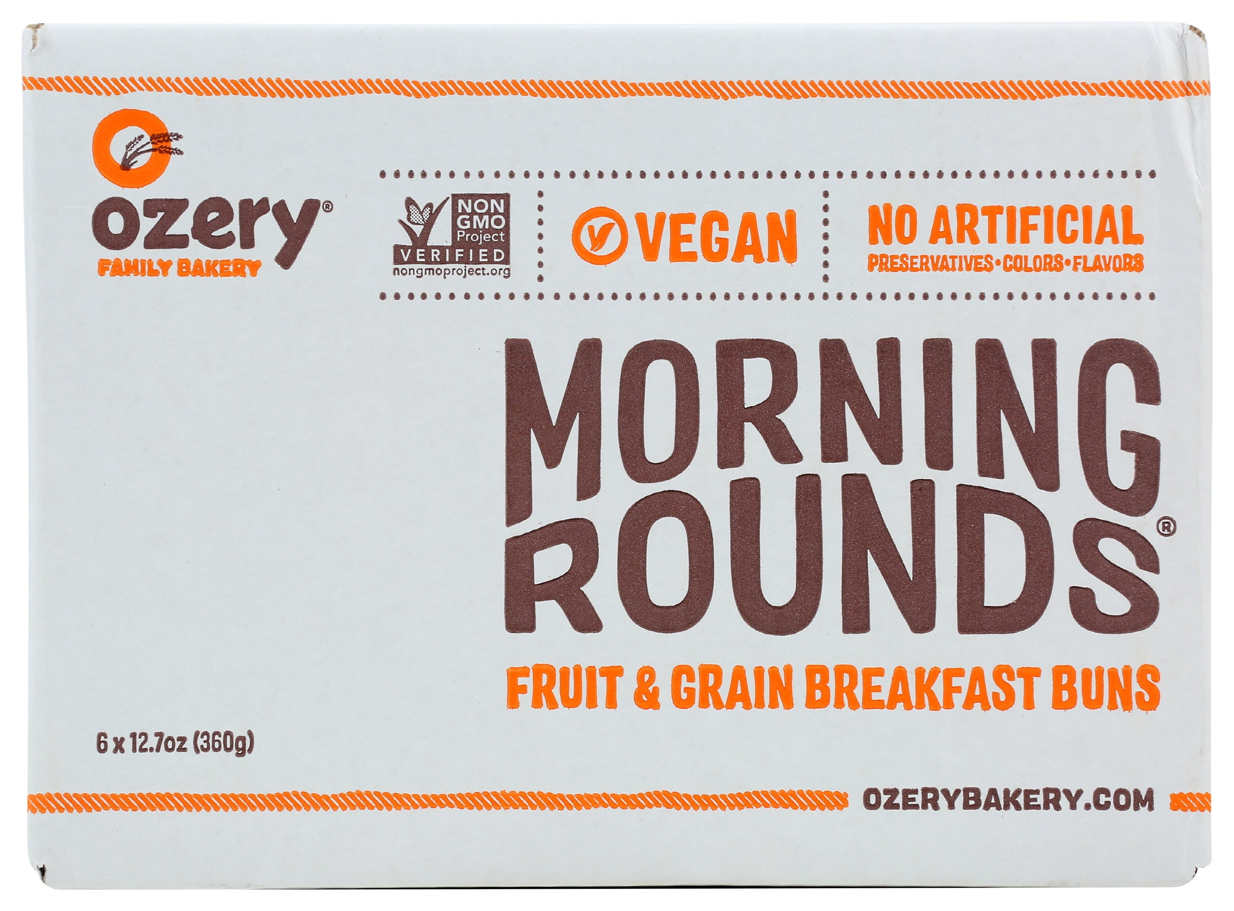 (Pack of 6) Ozery Morning Rounds, Cranberry Orange, 12.7oz