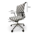 thumbnail image 4 of Ambesonne Geometric Office Chair Cover Stretchable High Back, Abstract Forms Pattern, Pale Grey Charcoal Grey, 4 of 6