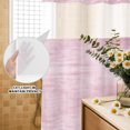 thumbnail image 4 of No Hook Shower Curtain, Dusty Rose Shower Curtains for Bathroom with See Through Top Window, Vintage Solid Color Modern Minimalist Distressed Waterproof & Washable Bath Curtain 66"x72", 4 of 9
