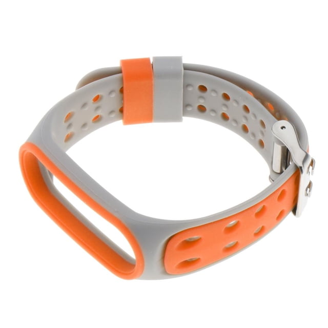 Correa de repuesto para 5 pulseras de reloj inteligente Accesorios Correas Pulseras Gris + naranja