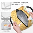 thumbnail image 5 of Lafuoo White Ice Cream Pattern Large Portable Insulated Lunch Bag, Waterproof Zipper Insulated Lunch Bag for Men and Women-One Size, 5 of 7