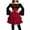 Red*Festival Dress, variant on Kinrui Women's Pirate Costume Retro Renaissance Ruffle Outfit Set Steampunk Gothic Lace Up High Waist Layered Dress Red XL