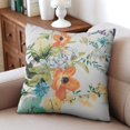 thumbnail image 4 of Breathe Spring Indoors: 16x16inch Cream Wildflower Throw Pillow Covers - Farmhouse Decor Cushions Ideal for Couch, Sofa & Outdoor Decorations, Set of 2, 4 of 7