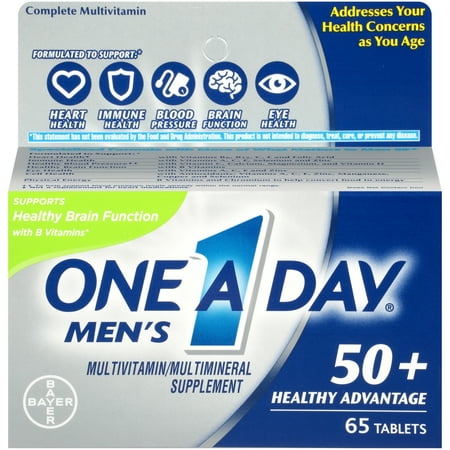 UPC 016500550082 product image for One A Day Men's 50+ Healthy Advantage Multivitamin, 65 count | upcitemdb.com