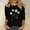 Black, variant on SOOMLON Womens 3/4 Sleeve Tops Plus Size Tunic Cotton Tops Dressy Casual Crewneck Shirts Cute Daisy Graphic T Shirts 2025 Fashion Spring Summer Ladies Tops Loose Fit Basic Outfits Pullover Black XL