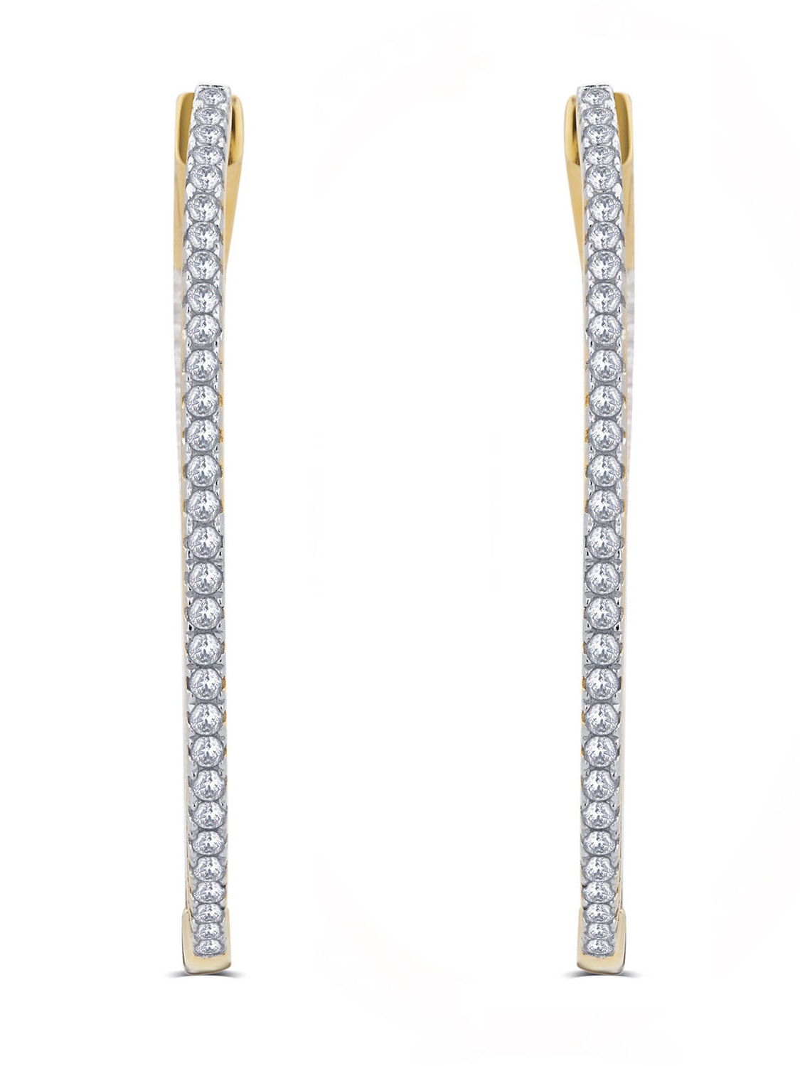 14k Gold Over  Silver 1/2ct Tdw Cubic Zi