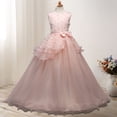 thumbnail image 1 of Vestido de lazo para niñas Vestido de princesa para niñas Vestidos de actuación para bodas Vestidos de actuación, 1 of 6
