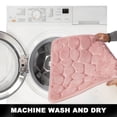 thumbnail image 6 of Memory Foam Bath Mat Rug 32x20, Soft and Absorbent Cobblestone Bathroom Rugs, SBR Non-Slip Bottom, Comfortable, Quick Dry Machine Washable Bath Carpet for Bathroom, Tub and Shower, 6 of 9