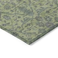 thumbnail image 4 of HomeRoots 604619 3 x 5 ft. Lime Green & Gray Floral Washable Indoor & Outdoor Rectangle Area Rug, 4 of 5