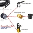 thumbnail image 3 of High Pressure Washer Quick Connect Hose Fitting Union A M22 14mm Hose Adapter Connector For Karcher Washer, 3 of 5