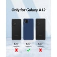 thumbnail image 6 of 【3 in 1 for Samsung Galaxy A12 case, with 2 Pack Screen Protector, Camera Protection，Liquid Silicone Slim Shockproof Protective Phone Case [Microfiber Lining] (Navy Blue), 6 of 6