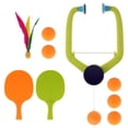 thumbnail image 3 of Tenis de mesa colgante para interiores, portátil, mejora la coordinación mano-ojo, autoentrenamiento 6 bolas Zulema entrenador de tenis, 3 of 8