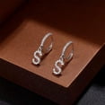 thumbnail image 6 of Turandoss Initial Hoop Earrings for Women 14K Gold Plated Personalized Letter A-Z Cz Huggie Dangling Hypoallergenic Jewelry Birthday Gifts for Women Teen Girls, 6 of 8