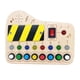 thumbnail image 1 of Tablero de música Montessori, tablero de interruptor LED, actividades, material didáctico electrónico, tablero ocupado para pequeños para, 1 of 9