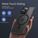 thumbnail image 3 of Funda magnética oso de fresa para iPhone 14 Pro Max translúcido mate con armadura de airbag a prueba de golpes, 3 of 5