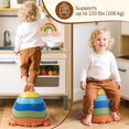 thumbnail image 3 of QualitChoice Textured Sensory Stepping Stones Exciting Stepping Stone Kit Fun Outdoor Play Experience For Toddlers, 3 of 6
