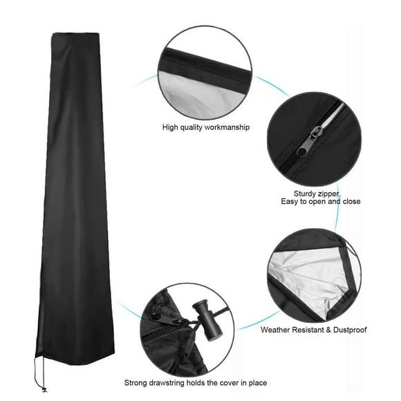 Outdoor Umbrella Cover Waterproof UV Protection Oxford Cloth Garden Patio Umbrella Cover Shield Cantilever Rain Cover