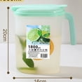 thumbnail image 3 of Cevemin High Borosilicate Glass Cold Water Pitcher with Stainless Steel Lid - Heat-Resistant 1.6L Glass Pitcher for Sun Tea, Iced Coffee, Infused Water and Family Entertaining at Home, Office, 3 of 7