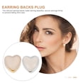 thumbnail image 2 of MasteelfCA 20Pcs Heart Shaped Earring Safety Backs Silicone Earring Backs Stopper, 2 of 7