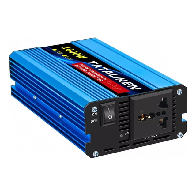Inversor de corriente para coche, 24 V, 1600 W, 220 V, 60 Hz, onda sinusoidal pura