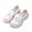 White, variant on Girls Dress Shoes Loafers, Bowknot Slip-On School Shoes with Low Heel, Closed-Toe Flat Shoes for Uniforms Performances Parties Casual Wear (White, 6 Years)
