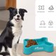 thumbnail image 5 of RKSTN Cat Bowls Pet Bowl Double Bowl Blue, 5 of 6