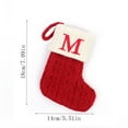 thumbnail image 3 of Xuniizn Personalized Christmas Stockings with Initials - Custom Embroidered Stocking Set, Luxury Velvet Xmas Stockings for Family, Holiday Christmas Decorations, Red, New Model M, 3 of 3