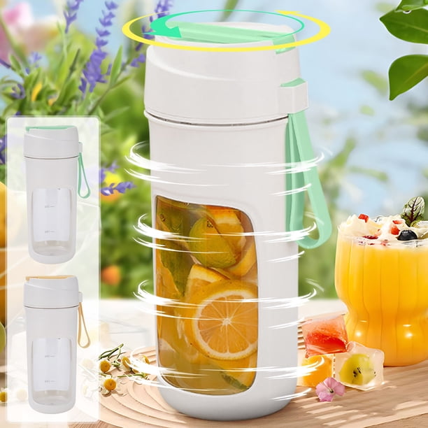 Xihbxyly Exprimidor Portátil, Potente Triturador de Hielo, Diseño Compacto y Recargable, Multifuncional para Jugos Frescos, Versátil para Uso Doméstico o de Viaje, Gran Capacidad, Aleación de Alumini
