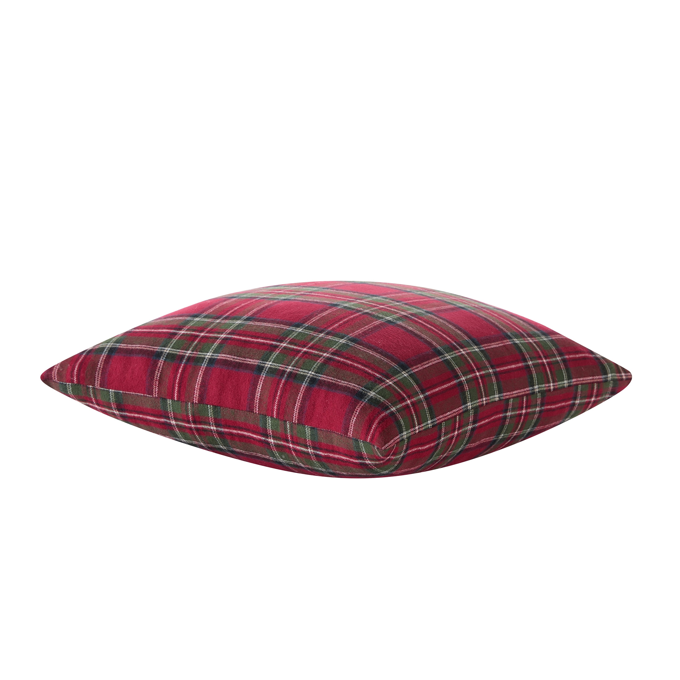 My Texas House 18" x 18" Angie Red Plaid Decorative Pillow