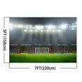 thumbnail image 2 of ABPHOTO Polyester 7x5ft Backdrop Goal Cheering Audience Spotlight Football Match Background Backdrop for Photography, 2 of 3