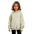 thumbnail image 4 of Mitankcoo Girls Oversized Pullover Hoodie Basic Long Sleeve Sweatshirt with Kangaroo Pocket for Casual, 4 of 8