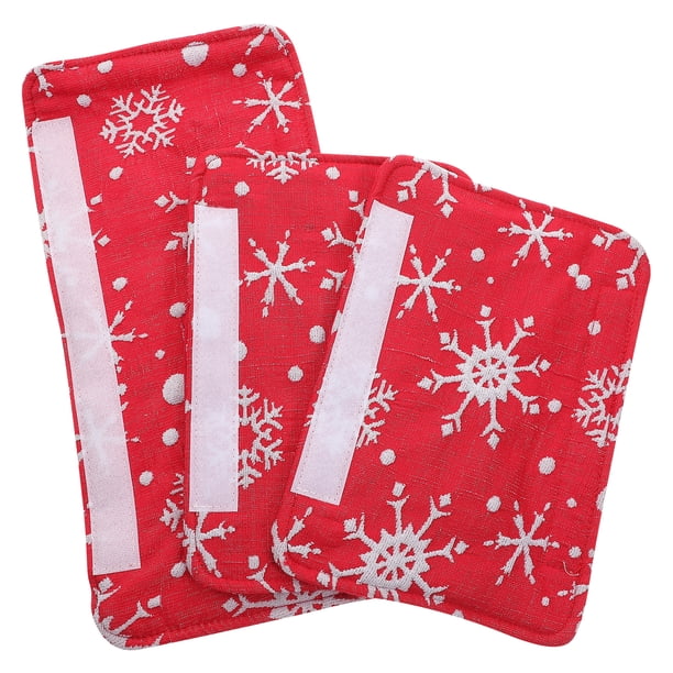 GOOHOCHY Juego de 3 fundas para manijas de refrigerador, decoración navideña para la cocina