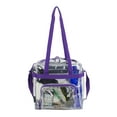 thumbnail image 4 of Eastsport Unisex Clear Stadium Approved Tote Purple, 4 of 6