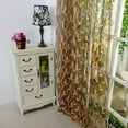 thumbnail image 1 of Leaf Type Tulle Voile Door Window Curtain Drape Panel Sheer Scarf Valance Yellow, 1 of 4