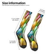 thumbnail image 2 of Lsque Easter Eggs Printed Crew Socks Men's Women's LightWeight Thin Casual Calf Socks ,Knee High Socks,Cotton Socks, 2 of 6