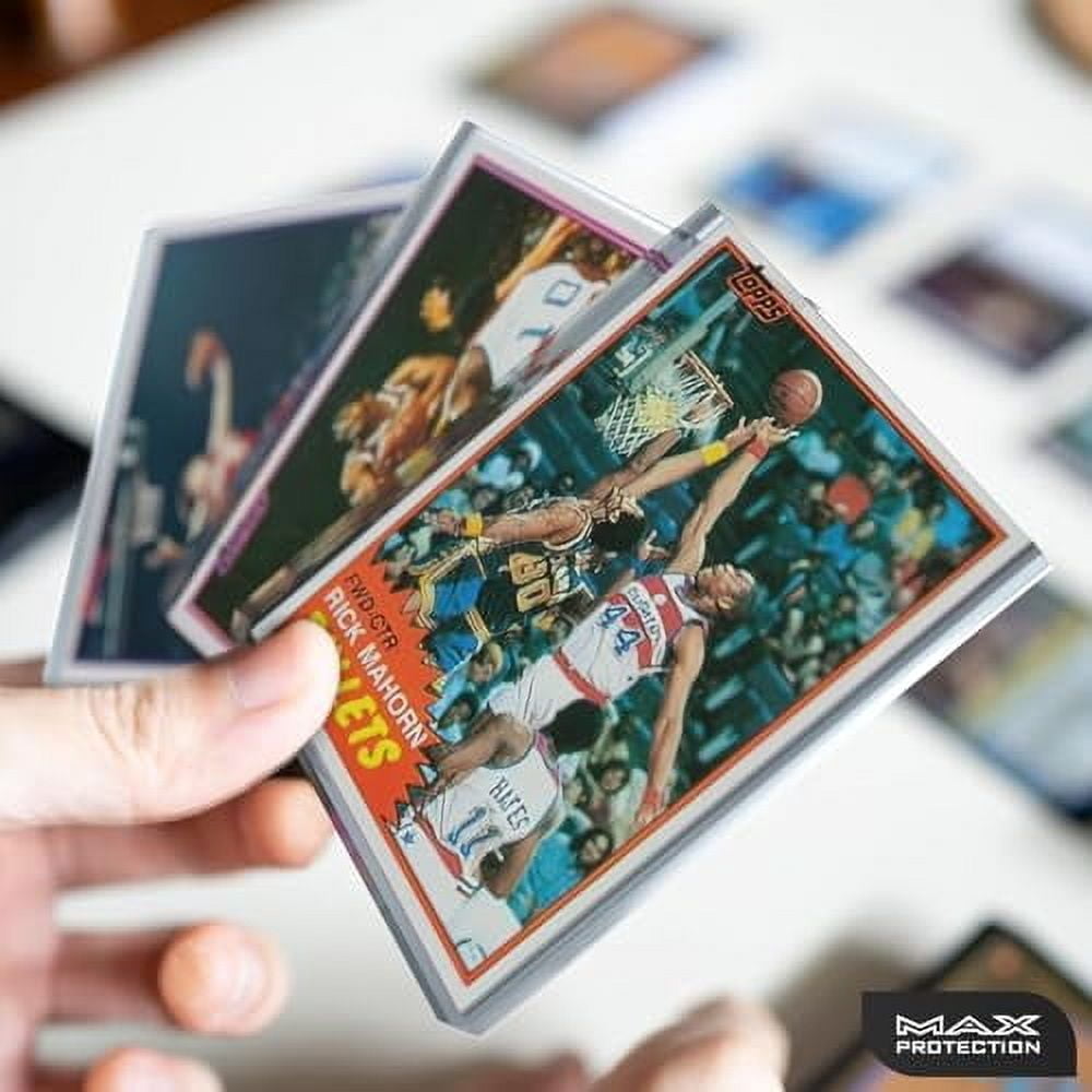 Max Protection Durable Trading Card Sleeves, 35pt Hard Plastic Protectors for Collectors, Sports & TCG Cards (1000 Count)