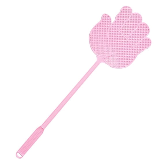 OPDBN Pink Creative Palm Fly Swatter Manual Plastic Fly Swatter Mosquito Swatter Extended Thick Large Mosquito Swatter