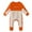 Orange, variant on MEZZALL Baby Girls Boys Crawling Baby Solid Color Mop Onesie Romper Jumpsuit Cute Dailywear, Orange, 18-24 Months