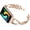 rose gold, variant on Metal Band Compatible for Samsung Galaxy fit 3 Replacement Strap, Stainless Steel Dressy Watch Bands Bracelet Slim Strap Wristband for Galaxy fit 3 SM-R390 Smartwatch Accessories