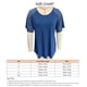 thumbnail image 3 of Blusa con manga corta de malla a rayas NikouMX S M L XL 2XL, 3 of 3