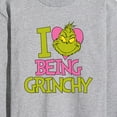 thumbnail image 3 of The Grinch - I Love Being Grinchy - Men's Long Sleeve T-Shirt, 3 of 5