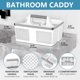 thumbnail image 2 of Organizador de baño portátil Shower Caddy BYUNER, color blanco y plateado, 2 of 9
