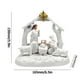 thumbnail image 3 of Adorno de escritorio con diseño de nacimiento estable, base de madera, diseño de 2 niveles, plegable, portátil, para dormitorio, decoración del hogar, oficina, obra de arte de nacimiento, 3 of 6